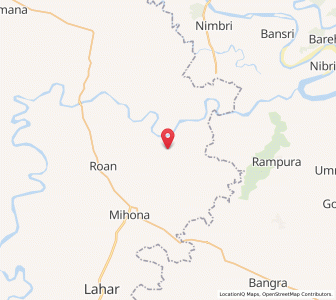 Map of Nadna, Madhya Pradesh