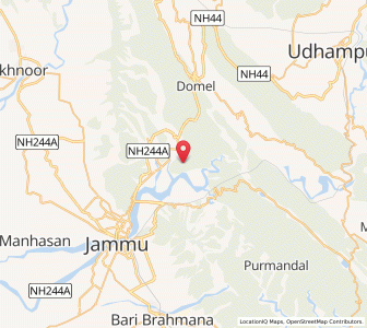 Map of Nador, Kashmir