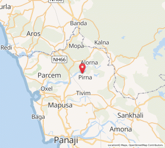 Map of Nadora, Goa