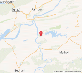 Map of Nadria, Madhya Pradesh
