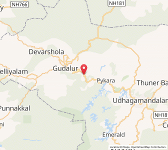 Map of Naduvattam, Tamil Nadu