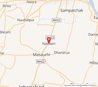 Map of Nadwan, Bihar