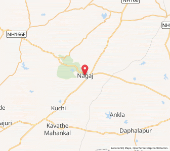 Map of Nagaj, Maharashtra