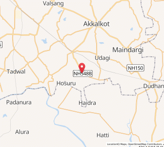 Map of Nagansur, Maharashtra