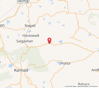 Map of Nagapur, Maharashtra