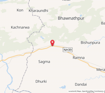 Map of Nagar Untari, Uttar Pradesh