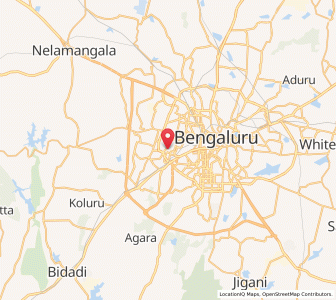 Map of Nagarbhavi Canara Bank Colony, Karnataka