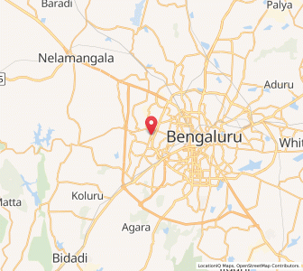 Map of Nagarbhavi, Karnataka