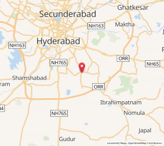 Map of Nagargul, Andhra Pradesh