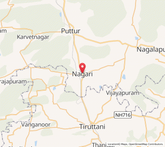 Map of Nagari, Rajasthan