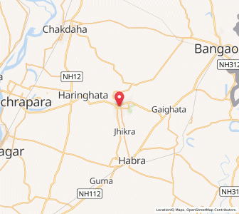 Map of Nagarukhra City, West Bengal