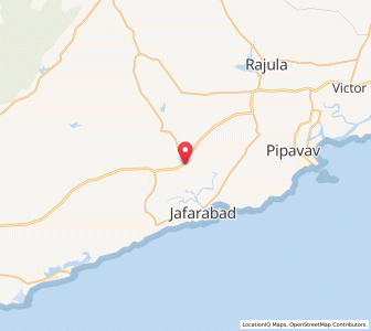 Map of Nagasari, Gujarat