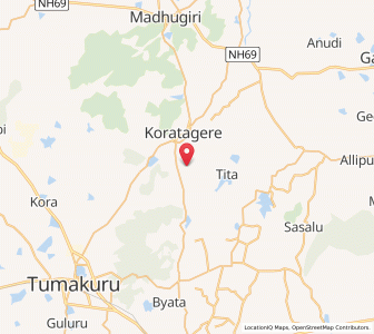 Map of Nagenhalli, Karnataka