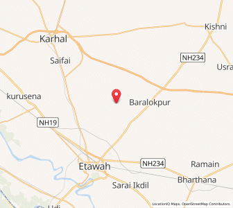 Map of Nagla Aima Mohan, Uttar Pradesh