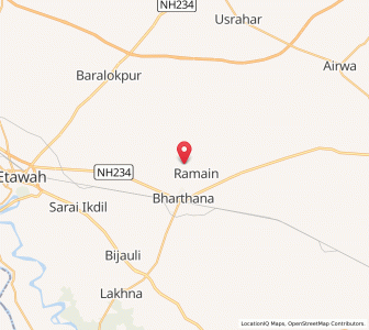 Map of Nagla Ajit, Uttar Pradesh