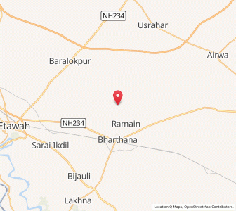 Map of Nagla Ante, Uttar Pradesh