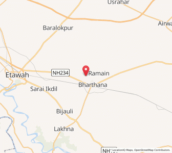 Map of Nagla Ati, Uttar Pradesh