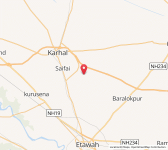 Map of Nagla Baba, Uttar Pradesh
