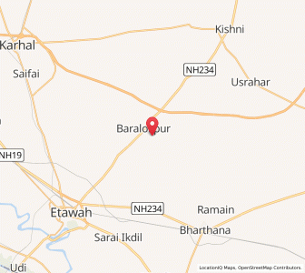 Map of Nagla Bakhar, Uttar Pradesh