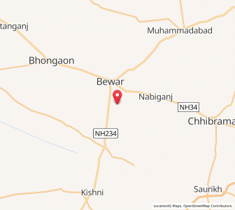 Map of Nagla Bamihahar, Uttar Pradesh