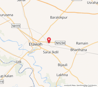 Map of Nagla Bandha, Uttar Pradesh