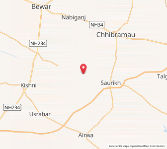 Map of Nagla Behari, Uttar Pradesh