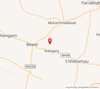 Map of Nagla Bhadain, Uttar Pradesh