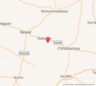 Map of Nagla Bhaga, Uttar Pradesh
