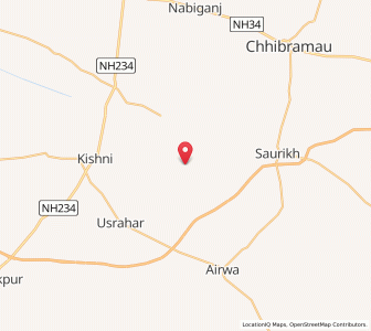 Map of Nagla Bhagat, Uttar Pradesh