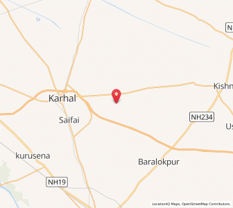 Map of Nagla Bire, Uttar Pradesh