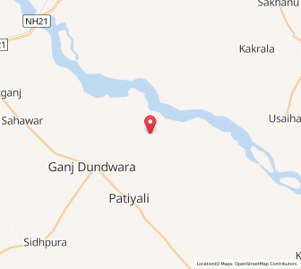 Map of Nagla Damar, Uttar Pradesh