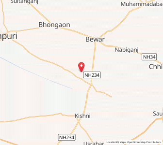 Map of Nagla Dehli, Uttar Pradesh
