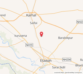 Map of Nagla Dip, Uttar Pradesh