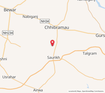 Map of Nagla Gange, Uttar Pradesh