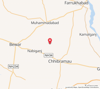 Map of Nagla Gansahai, Uttar Pradesh