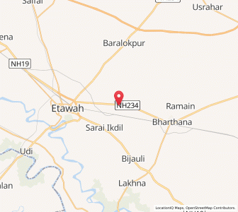 Map of Nagla Gurha, Uttar Pradesh