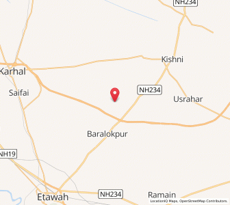 Map of Nagla Hari, Uttar Pradesh