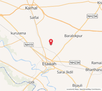 Map of Nagla Hiralal, Uttar Pradesh