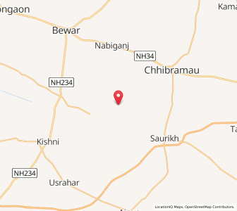 Map of Nagla Jagat, Uttar Pradesh