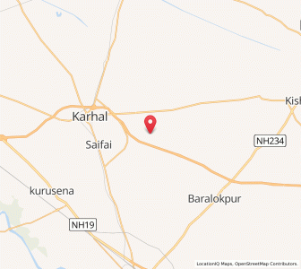 Map of Nagla Jhal, Uttar Pradesh