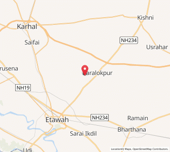 Map of Nagla Jhara, Uttar Pradesh
