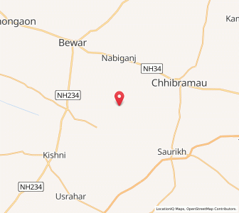 Map of Nagla Kanj, Uttar Pradesh