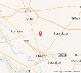 Map of Nagla Karon, Uttar Pradesh
