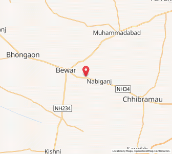 Map of Nagla Kothi, Uttar Pradesh