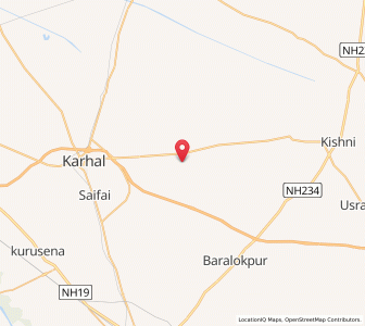 Map of Nagla Mache, Uttar Pradesh