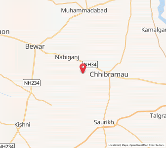 Map of Nagla Makka, Uttar Pradesh