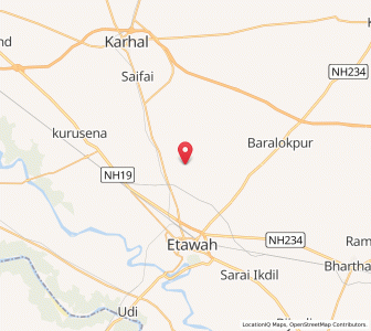 Map of Nagla Mathi, Uttar Pradesh