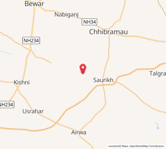 Map of Nagla Nandi, Uttar Pradesh