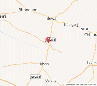 Map of Nagla Nat, Uttar Pradesh