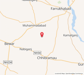 Map of Nagla Nib, Uttar Pradesh